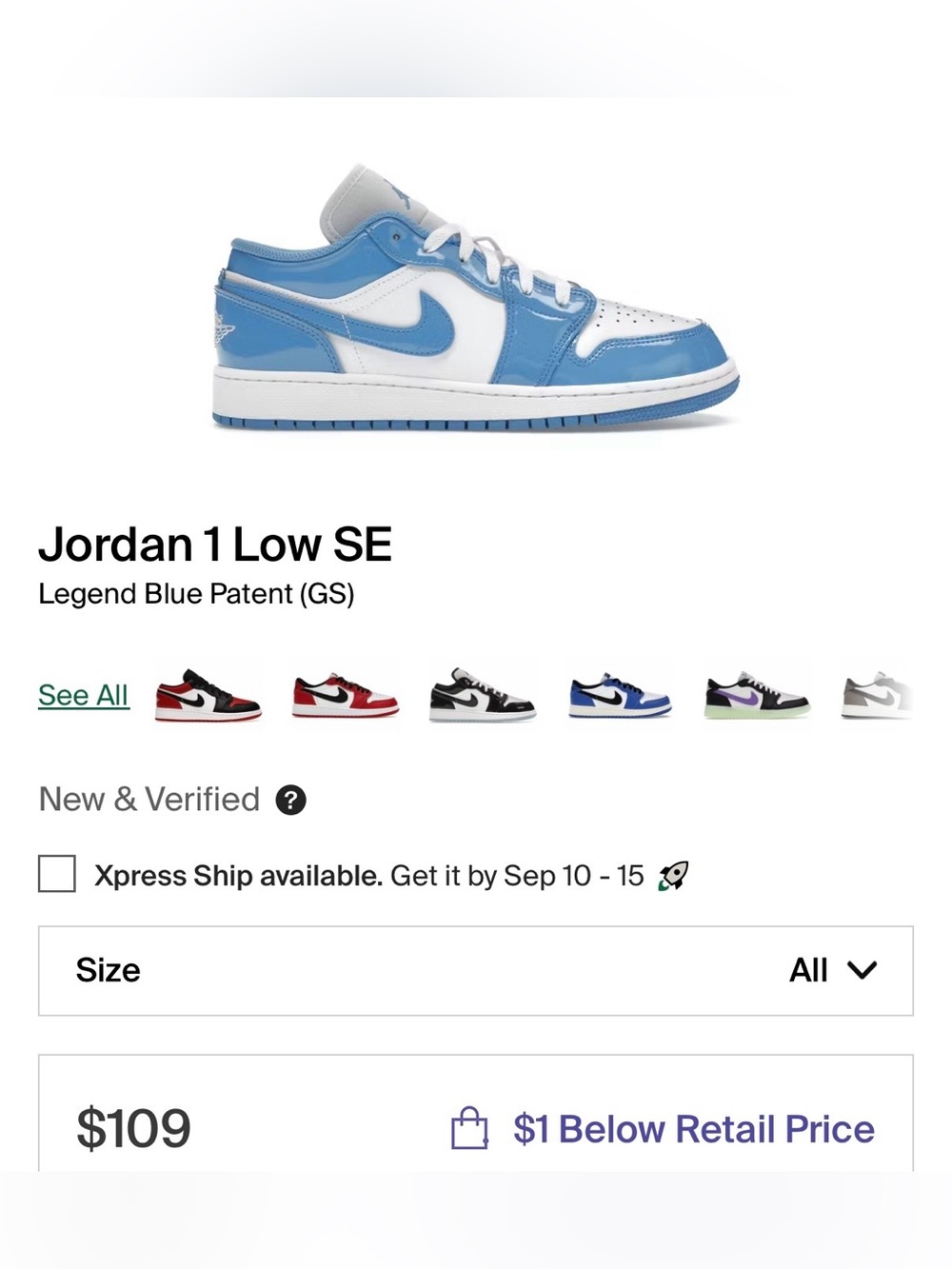 Jordan 1 low SE